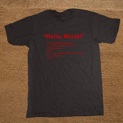 T-Shirt T-Shirt "HELLO WORLD" The Sexy Scientist