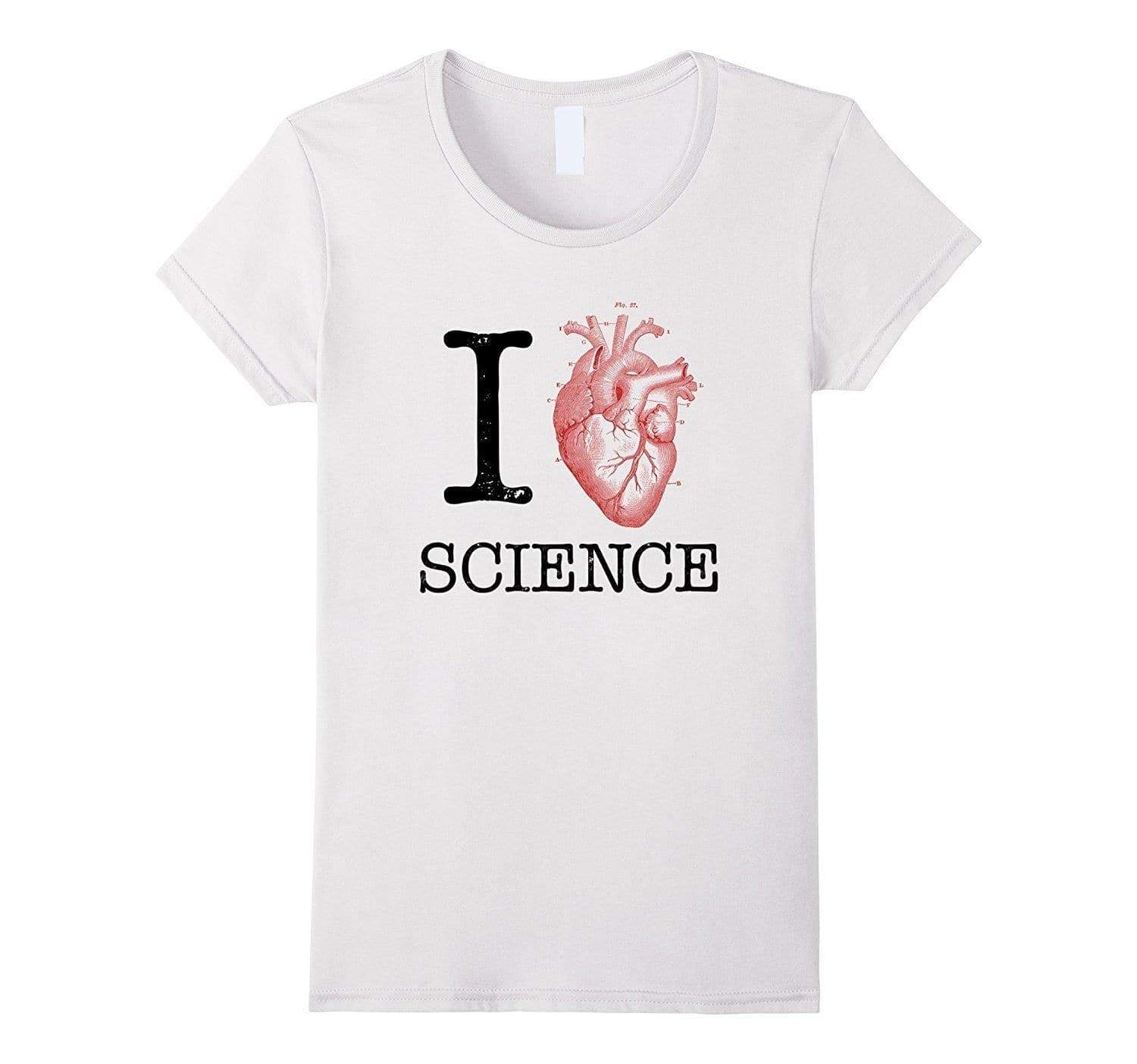 T-Shirt T-Shirt "I Love (Heart) Science" The Sexy Scientist