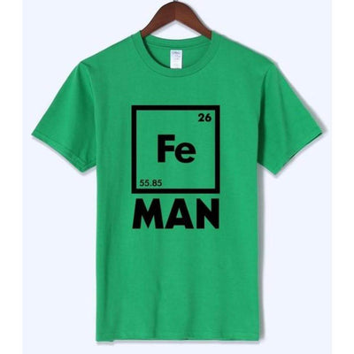 T-Shirt Vert / S T-Shirt "Fe-Man" The Sexy Scientist