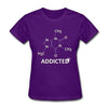 T-Shirt Violet / S T-Shirt "Science addict" The Sexy Scientist